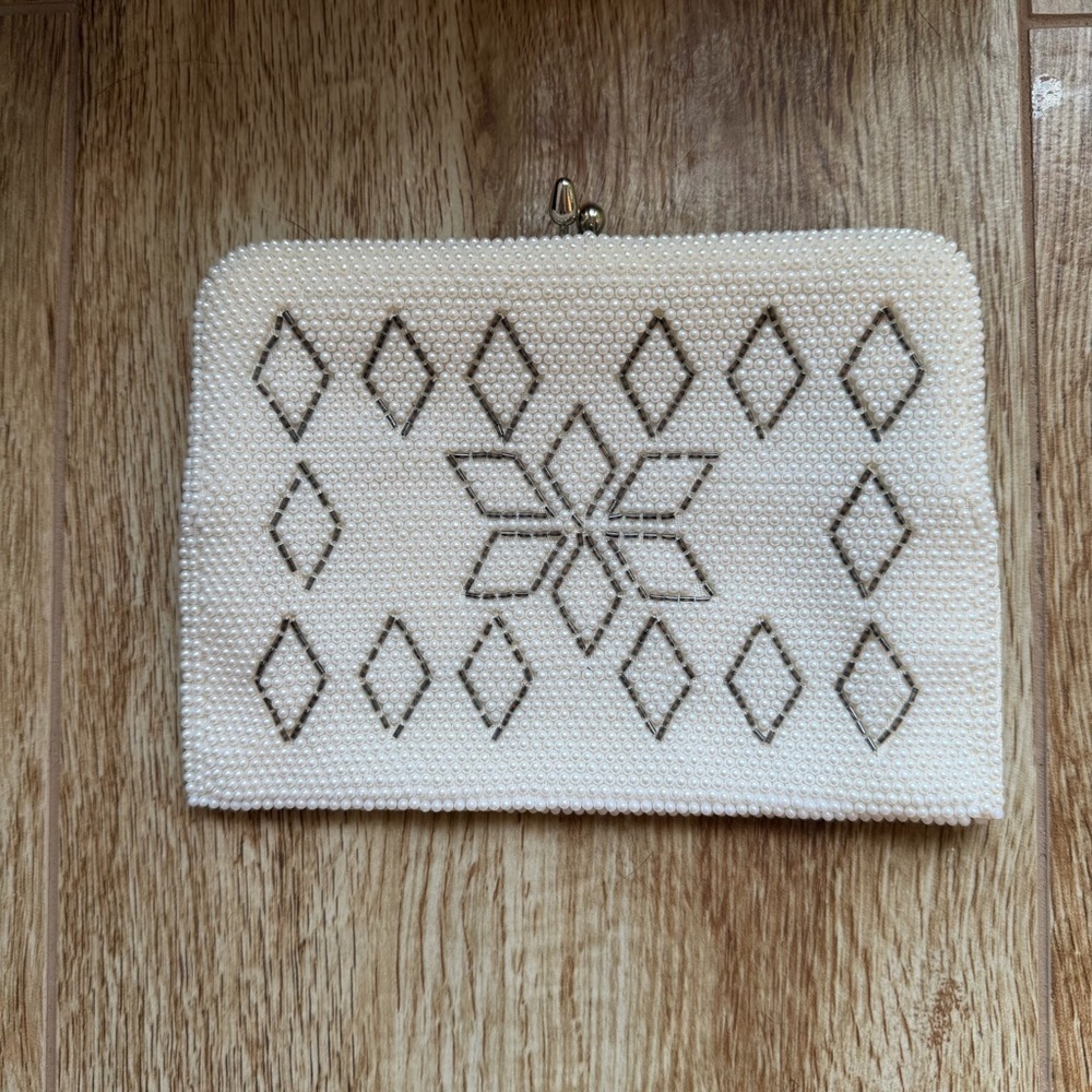 Vintage Beaded Clutch Made in Japan